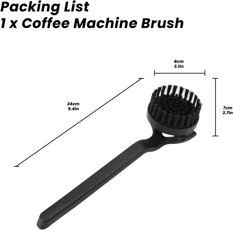 Topyond Espresso Coffee Machine Cleaning Brush, 360° Coffee Grinder Brush with Detachable Head, Nylon Bristles Barista Tool, Group Head Brush for 51mm 54mm Coffee Maker - Image 4